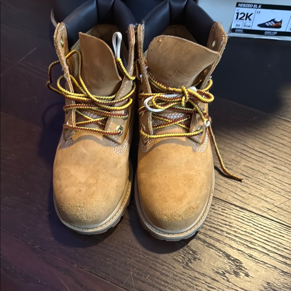 Tan Lace-Up Boots
